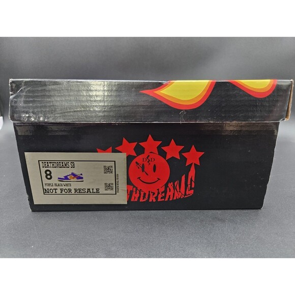 Death Dreams x The Closet Shoes Mens 8 SB Dunk Low White Purple Suede TSE 1-300 - Picture 14 of 15